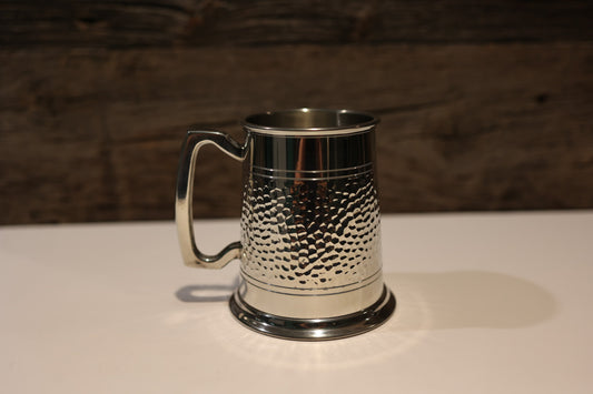 Wentworth Pewter Half Hammered Pint Tankard